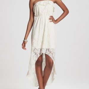 Trixxi Strapless Hi Lo Dress